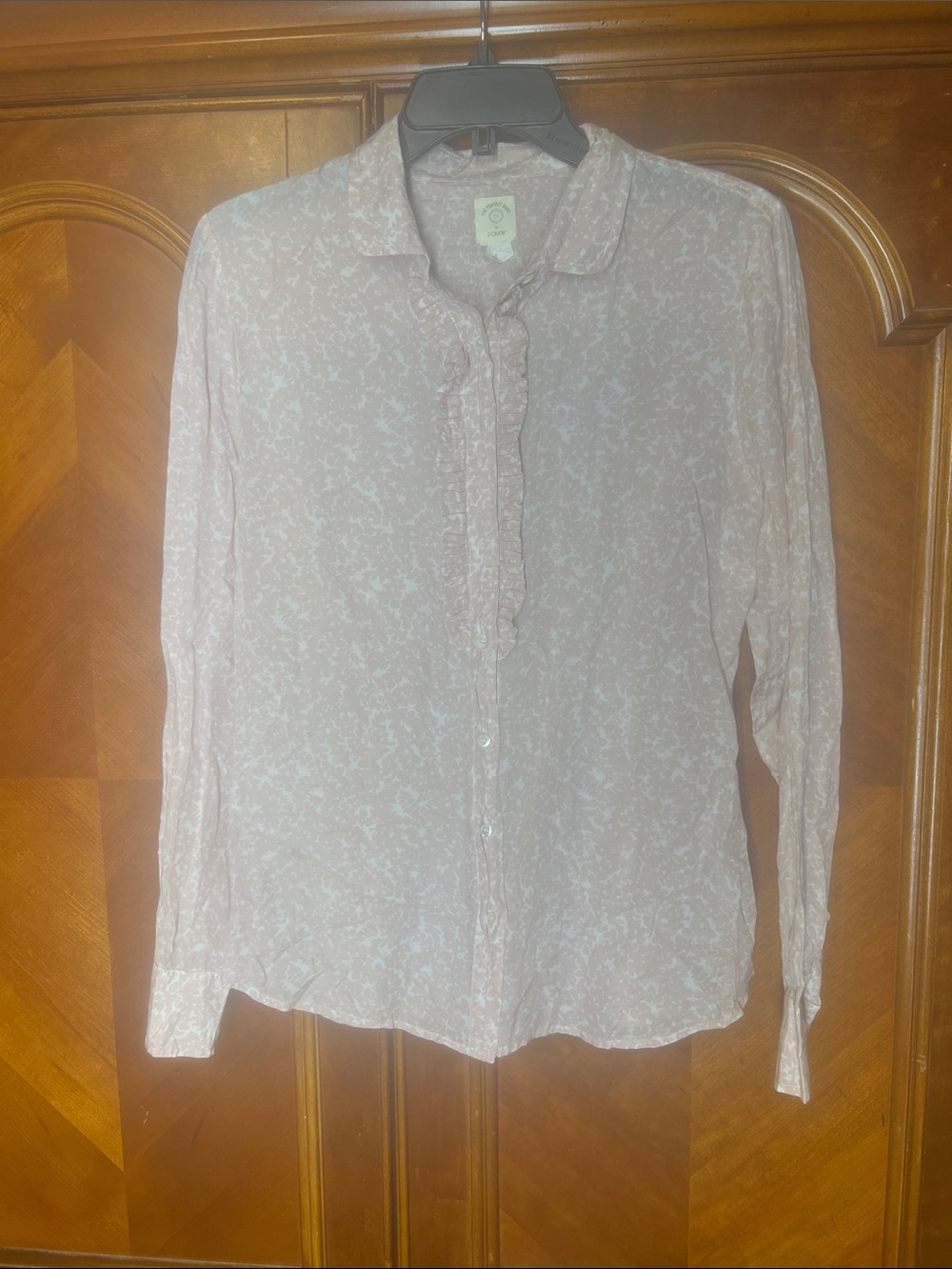 J. Crew Light Pink Floral Button-Down Blouse (BIN 2-64)